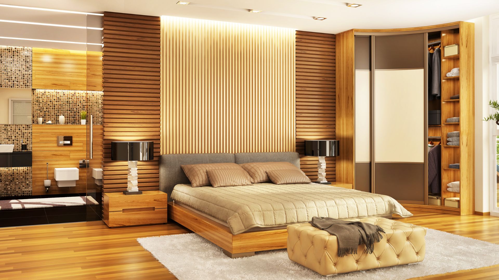 Bedroom and wardrobe interior by Kitchen Galaxy Interiors